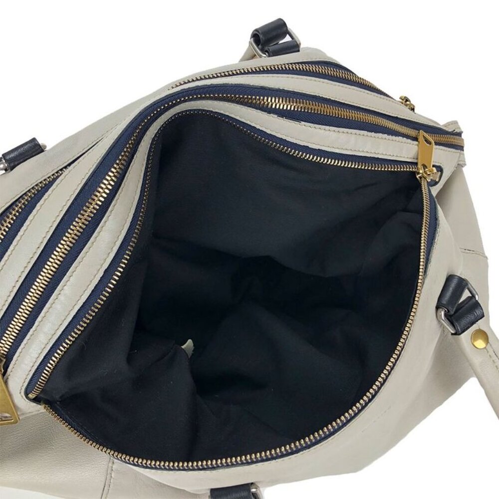 Celine Handbag Marine fts.08 gc Leather Light Grey Small Boston - Picture 5 of 9